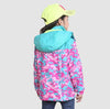 Kids Outdoor Hooded waterproof mountaineering print